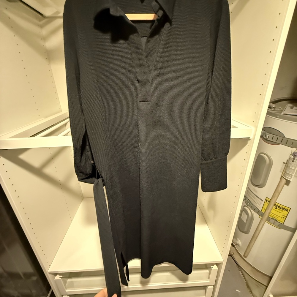 Club Monaco Textured Black Dress
